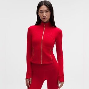 NWT Lululemon Lunar New Year Define Cropped Jacket *Nulu - Oxford Red - 8